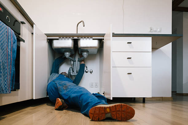 Professional Drain Cleaning technician working in Salkum, WA